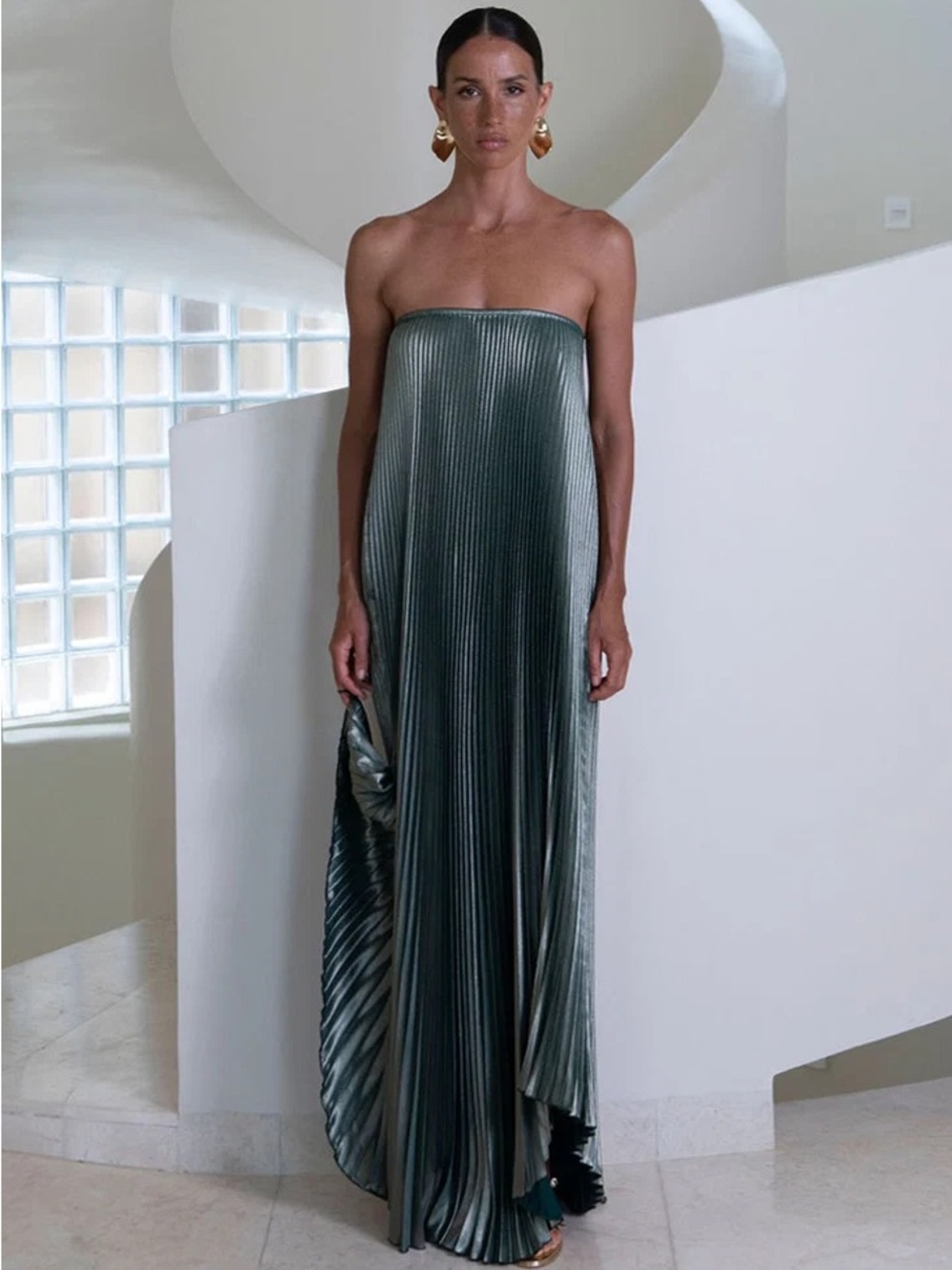L’Idee Faire Gown Sage Green